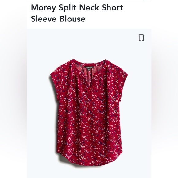 41 Hawthorn cap sleeve blouse, size medium petite - Picture 1 of 13